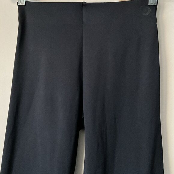 Pink Active Flare Pants S Black Full Length Cozy Lined High Rise - Picture 7 of 8
